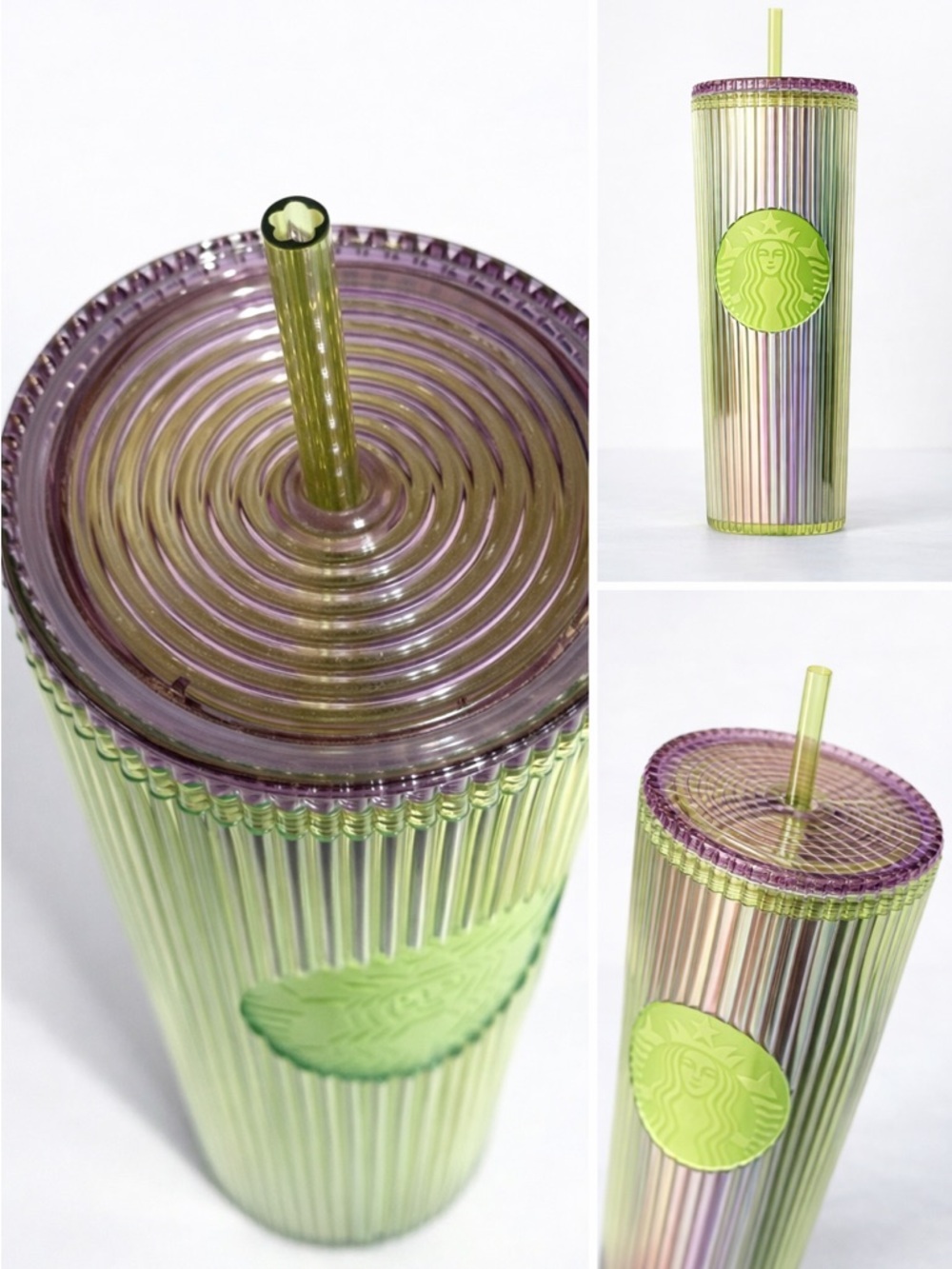 Starbucks 2025 Green Apple Cold Cup Pleated Venti 24 oz Tumbler NWT